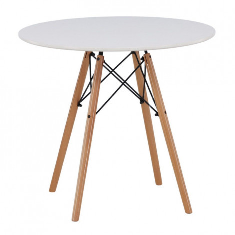Table à Manger Ronde "Danburi" 60cm Blanc|Table|Paris Prix