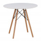 Table à Manger Ronde "Danburi" 60cm Blanc|Table|Paris Prix