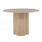 Table à Manger Ronde "Olivia" 110cm Naturel|Table|Paris Prix