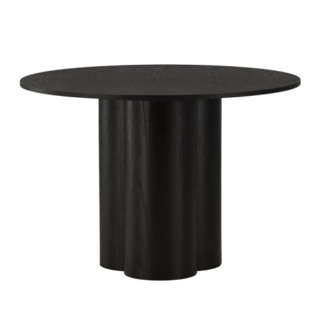 Table à Manger Ronde "Olivia" 110cm Noir|Table|Paris Prix