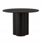 Table à Manger Ronde "Olivia" 110cm Noir|Table|Paris Prix