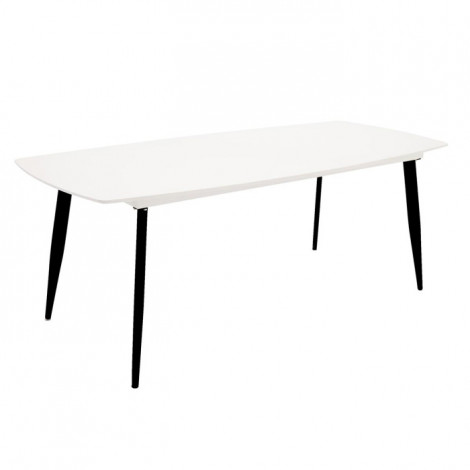 Table à Manger "Polar" 240cm Blanc & Noir|Table|Paris Prix