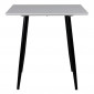 Table à Manger "Polar" 75cm Blanc & Noir|Table|Paris Prix