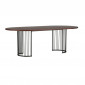 Table à Manger Ovale "Hamneskär" 220cm Noyer|Table|Paris Prix