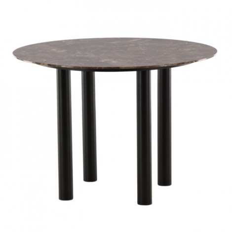 Table à Manger Ronde "Havsten" 106cm Marron|Table|Paris Prix