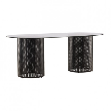 Table à Manger Design "Glasgow" 200cm Noir|Table|Paris Prix