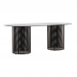 Table à Manger Design "Glasgow" 200cm Noir|Table|Paris Prix