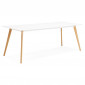 Table de Repas Scandinave "Inge" 200cm Blanc|Table|Paris Prix