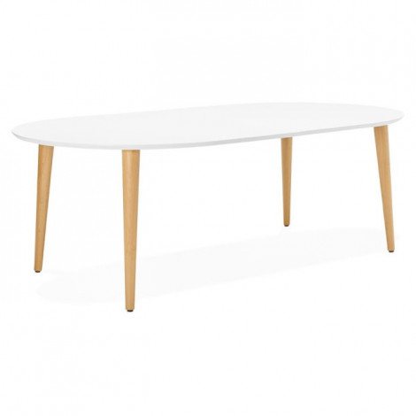 Table de Repas Extensible "Jane" 220cm Blanc|Table|Paris Prix