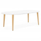 Table de Repas Extensible "Jane" 220cm Blanc|Table|Paris Prix