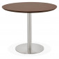 Table de Repas Design "Kansas" 90cm Noyer|Table|Paris Prix