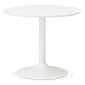 Table de Repas Design "Mescla" 90cm Blanc|Table|Paris Prix