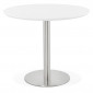 Table de Repas Design "Kansas" 90cm Blanc|Table|Paris Prix