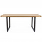 Table de Repas Design "Camden" 180cm Chêne & Noir|Table|Paris Prix