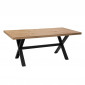 Table à Manger Design Pieds Croix "Steja" 180cm Naturel|Table|Paris Prix