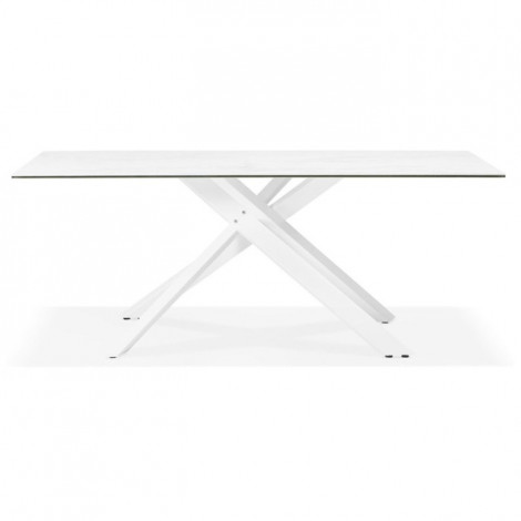 Table à Manger en Céramique "Martie" 180cm Blanc|Table|Paris Prix