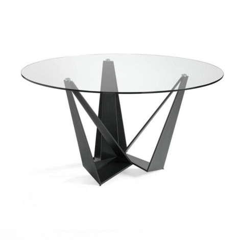 Table de Repas Ronde "Abril" 150cm Noir|Table|Paris Prix