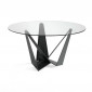 Table de Repas Ronde "Abril" 150cm Noir|Table|Paris Prix
