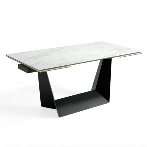 Table de Repas Extensible "Civo" 180-225-270cm Blanc|Table|Paris Prix