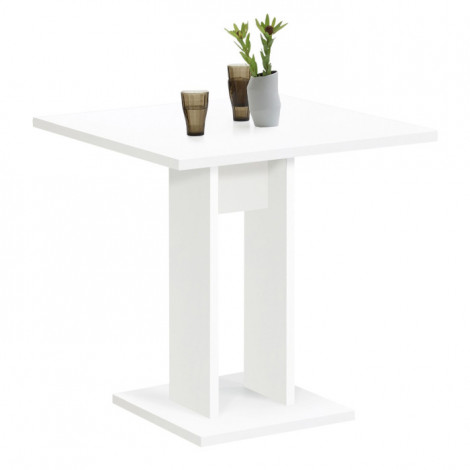 Table de Repas Design "Sanary" 77cm Blanc|Table|Paris Prix