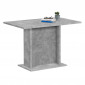 Table de Repas Design "Sanary" 110cm Gris Béton|Table|Paris Prix
