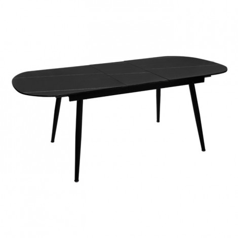 Table de Repas Extensible "Mapu" 160-200cm Noir|Table|Paris Prix