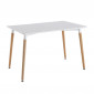 Table de Repas Scandinave "Wyoming" 115cm Blanc|Table|Paris Prix