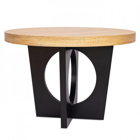 Table de Repas Extensible "Kapy" 110-260cm Chêne & Noir|Table|Paris Prix