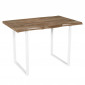 Table de Repas "Forest" 110cm Naturel & Blanc|Table|Paris Prix