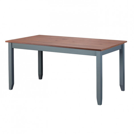 Table de Repas Bois "Zernan" 160cm Gris & Naturel|Table|Paris Prix