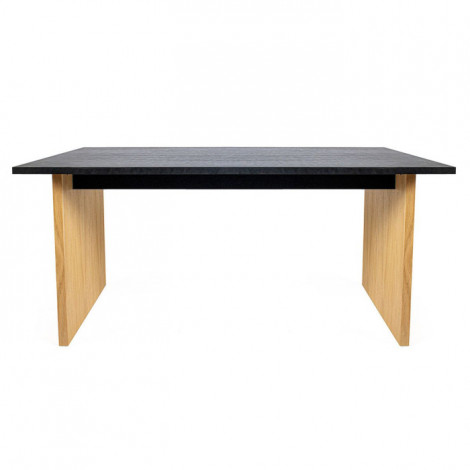 Table à Manger Design en Bois "Stripe" 160cm Noir|Table|Paris Prix