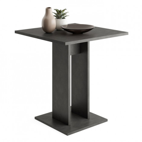 Table de Repas Design "Sanary" 77cm Gris|Table|Paris Prix