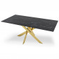 Table de Repas Design "Nalou" 180cm Noir & Or|Table|Paris Prix
