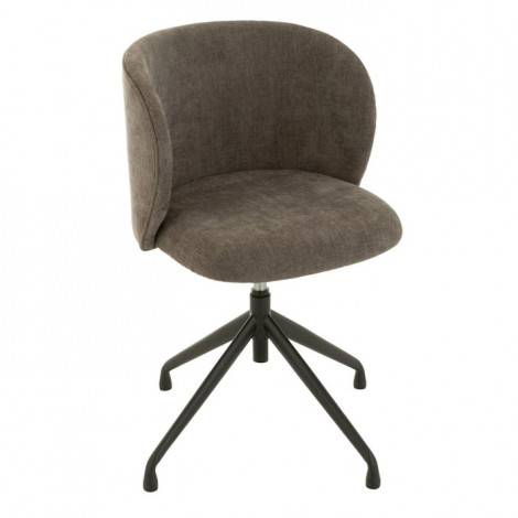 Chaise Pivotante Design "Gena" 56cm Gris Foncé|Chaise|Paris Prix
