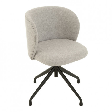 Chaise Pivotante en Lin "Gena" 56cm Gris|Chaise|Paris Prix