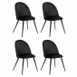 Lot de 4 Chaises Design "Slano" 84cm Noir|Chaise|Paris Prix
