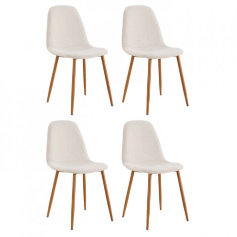 Lot de 4 Chaises Design "Poésie" 86cm Multicolore|Chaise|Paris Prix