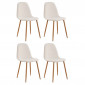 Lot de 4 Chaises Design "Poésie" 86cm Multicolore|Chaise|Paris Prix
