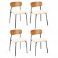 Lot de 4 Chaises Scandinaves "Loki" 71cm Blanc|Chaise|Paris Prix
