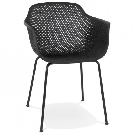 Chaise Design "Hansboro" 81cm Noir|Chaise|Paris Prix