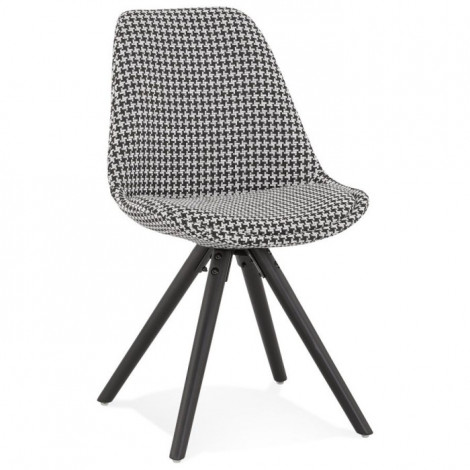 Chaise Design en Velours "Kazao" 84cm Noir|Chaise|Paris Prix