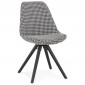 Chaise Design en Velours "Kazao" 84cm Noir|Chaise|Paris Prix