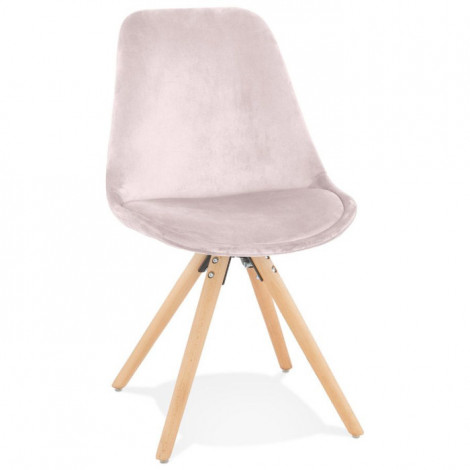Chaise Design en Velours "Kazao" 84cm Rose|Chaise|Paris Prix