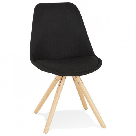 Chaise Scandinave "Lademo" 82cm Noir & Naturel|Chaise|Paris Prix