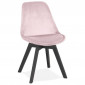 Chaise Design "Persée" 85cm Rose & Noir|Chaise|Paris Prix