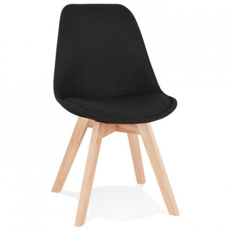 Chaise Design Scandinave "Amoru" 82cm Noir & Beige|Chaise|Paris Prix