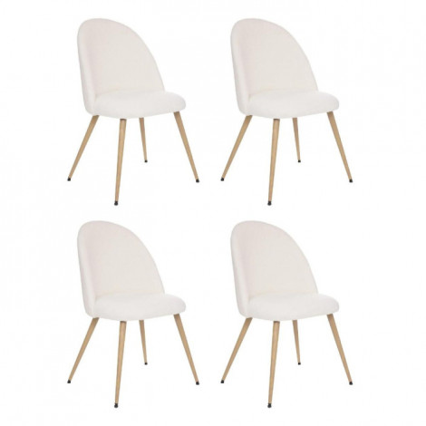 Lot de 4 Chaises Design "Slano" 84cm Blanc|Chaise|Paris Prix