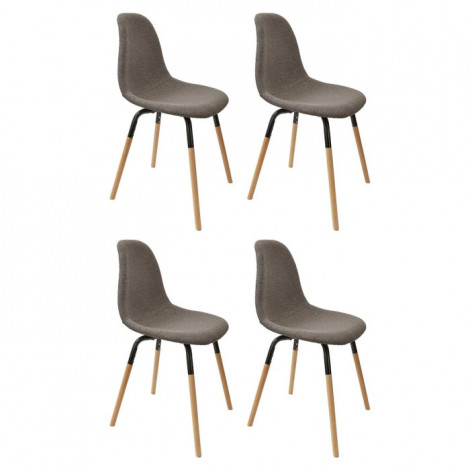 Lot de 4 Chaises Scandinaves "Phénix" 85cm Gris Foncé|Chaise|Paris Prix