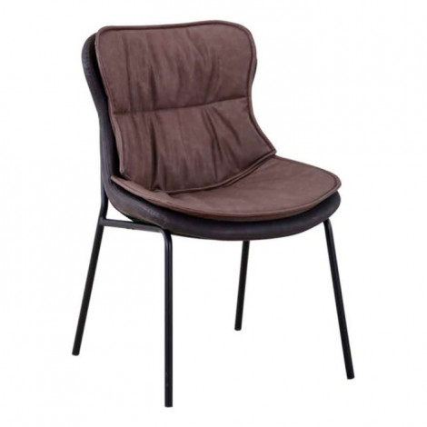 Chaise Design "Brady" 84cm Marron Clair & Foncé|Chaise|Paris Prix