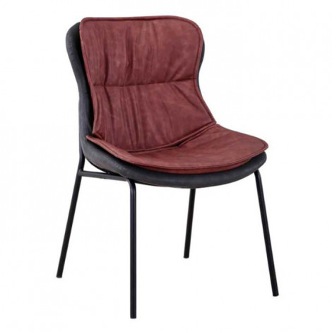 Chaise Design "Brady" 84cm Marron & Gris|Chaise|Paris Prix